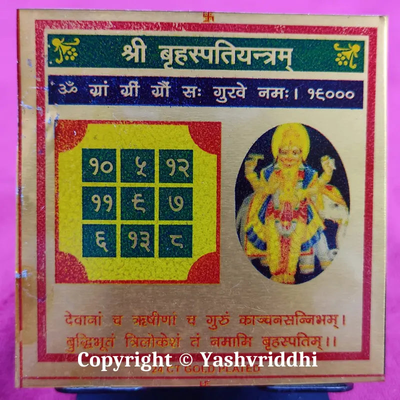 Meru Shree Yantra in Gold-plated Copper
