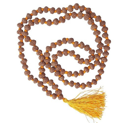 10 Mukhi Rudraksha Mala 108+1 Beads | 8–9mm | Lab Certified Nepali Rudraksha | Yashvriddhi
