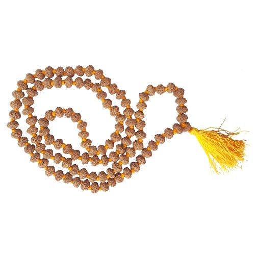 10 Mukhi Rudraksha Mala 108+1 Beads | 8–9mm | Lab Certified Nepali Rudraksha | Yashvriddhi