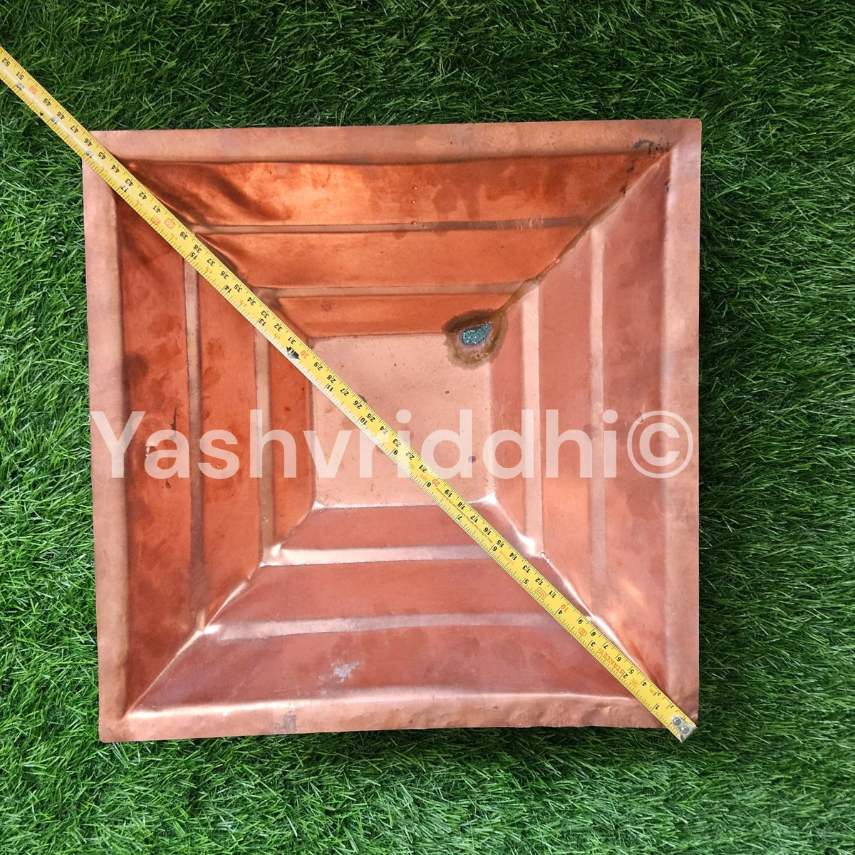 13 Inch Pure Copper Hawan Kund – Large Size Havan Vessel for Yagna & Puja | Yashvriddhi