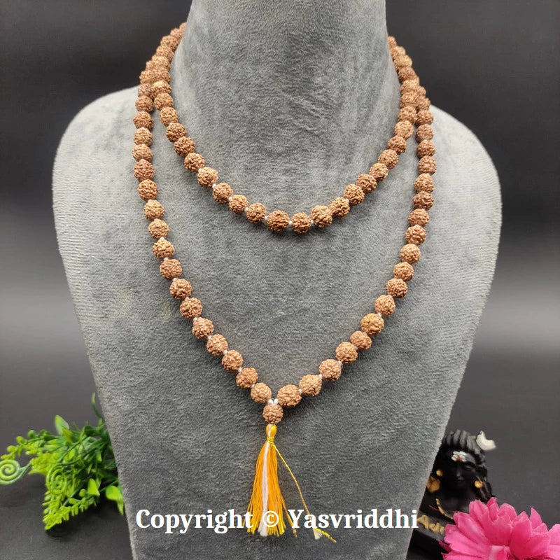 5 Mukhi Rudraksha Jaap Mala | Panchmukhi Rudraksha for Mantra Chanting, Meditation & Prayer | Yashvriddhi