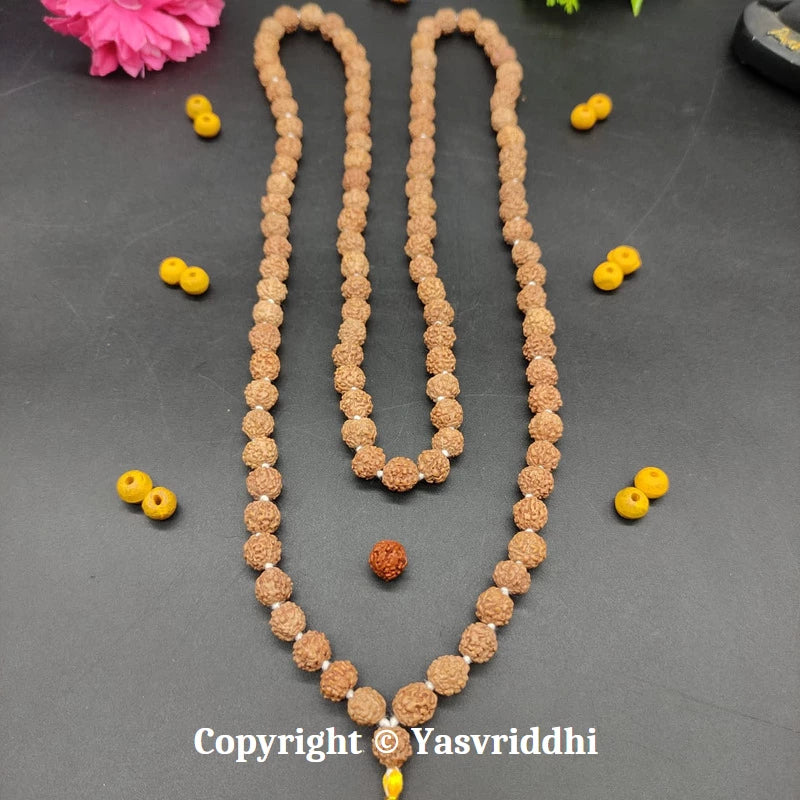 5 Mukhi Rudraksha Jaap Mala | Panchmukhi Rudraksha for Mantra Chanting, Meditation & Prayer | Yashvriddhi
