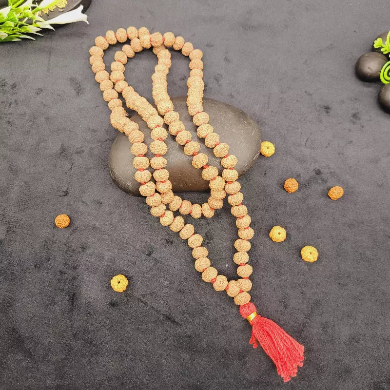 7 Mukhi Rudraksha Mala 7–8mm | 100% Original Lab Certified | 7 Face Rudraksha | Yashvriddhi