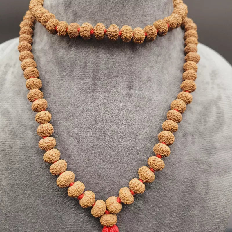 7 Mukhi Rudraksha Mala 7–8mm