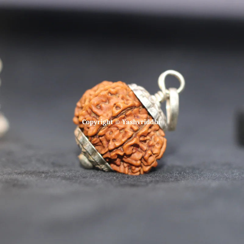 9 Mukhi Nepali Rudraksha Pendant | Original 9 Face Rudraksha Bead for Jap & Meditation