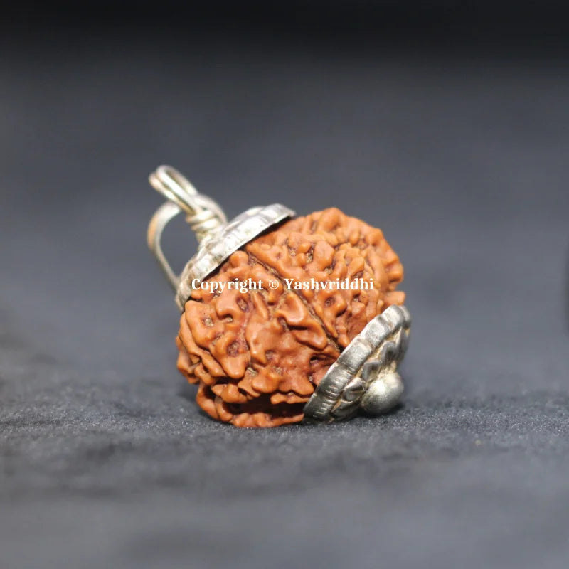 9 Mukhi Nepali Rudraksha Pendant | Original 9 Face Rudraksha Bead for Jap & Meditation