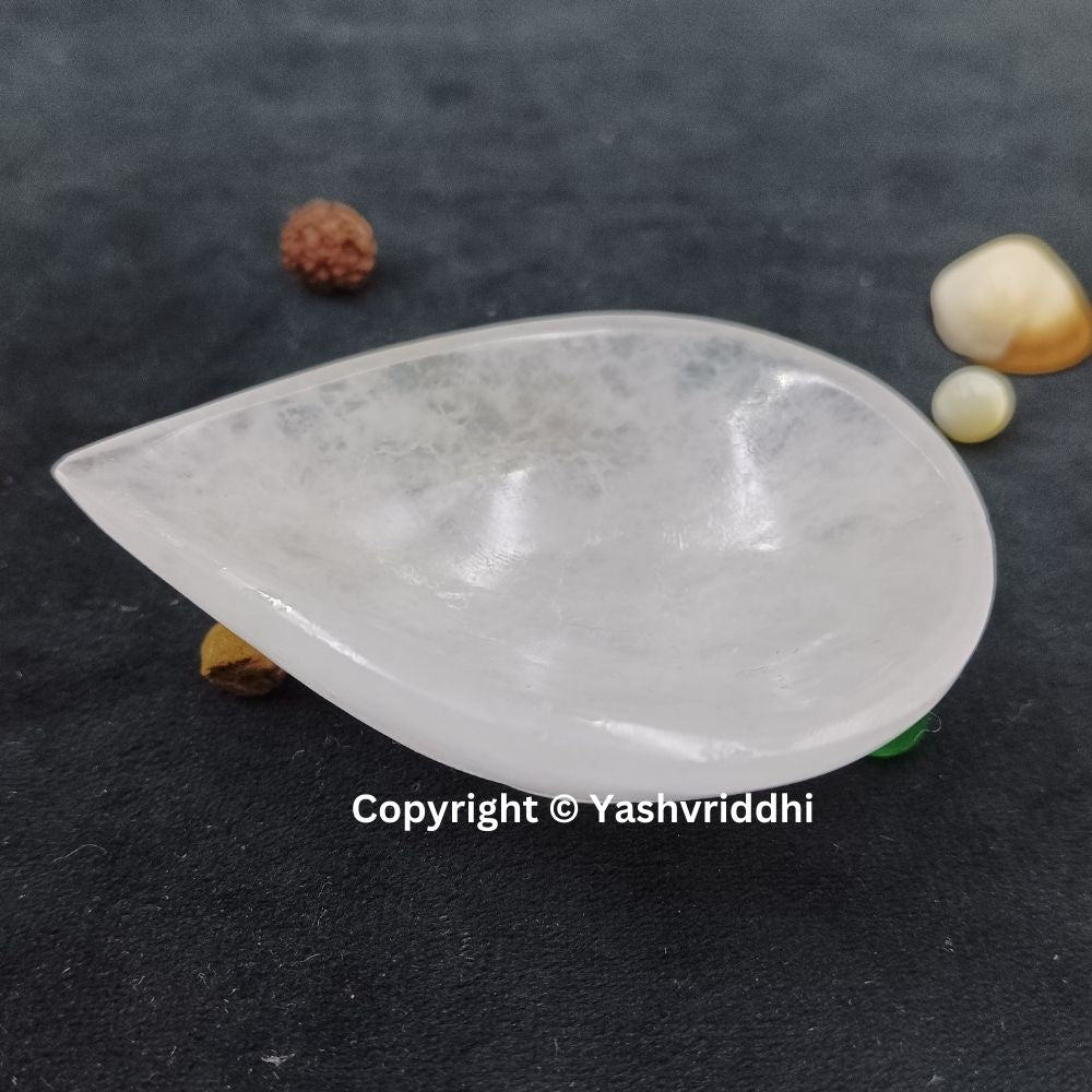 Clear Quartz Crystal Diya for Diwali Pooja & Home Décor | Yashvriddhi