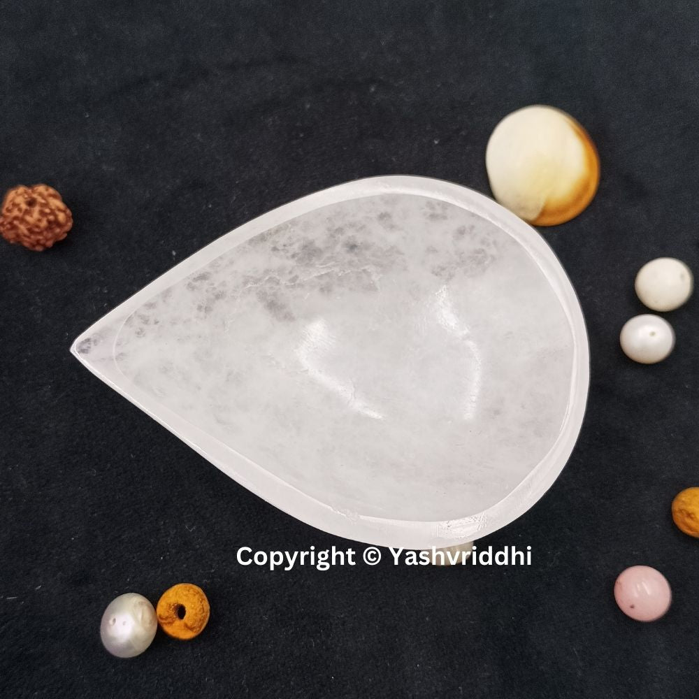 Clear Quartz Crystal Diya for Diwali Pooja & Home Décor | Yashvriddhi