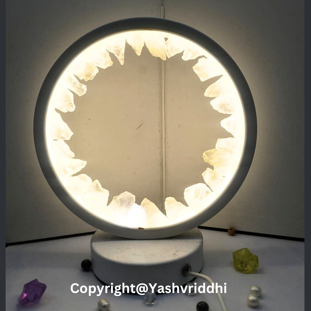 Clear Quartz Crystal Lamp 