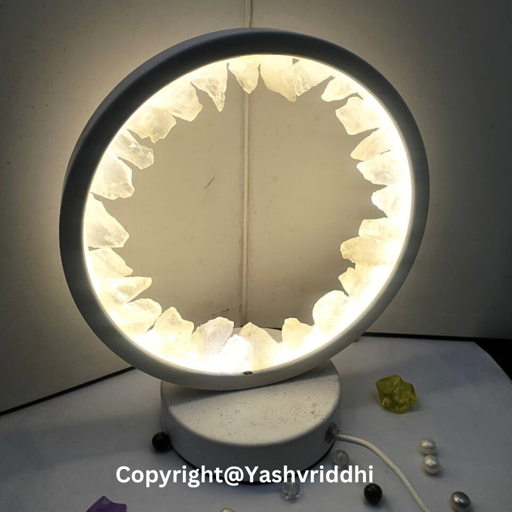 Clear Quartz Crystal Lamp 