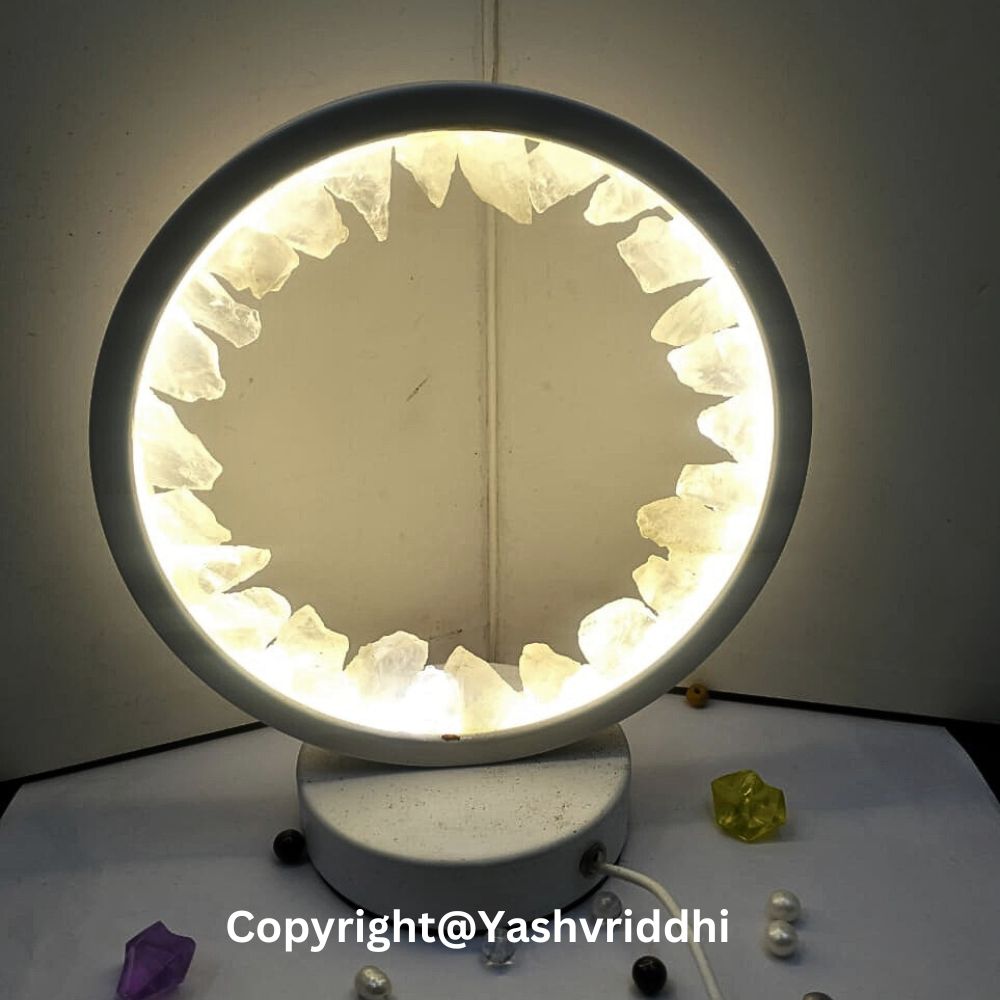 Clear Quartz Crystal Lamp 