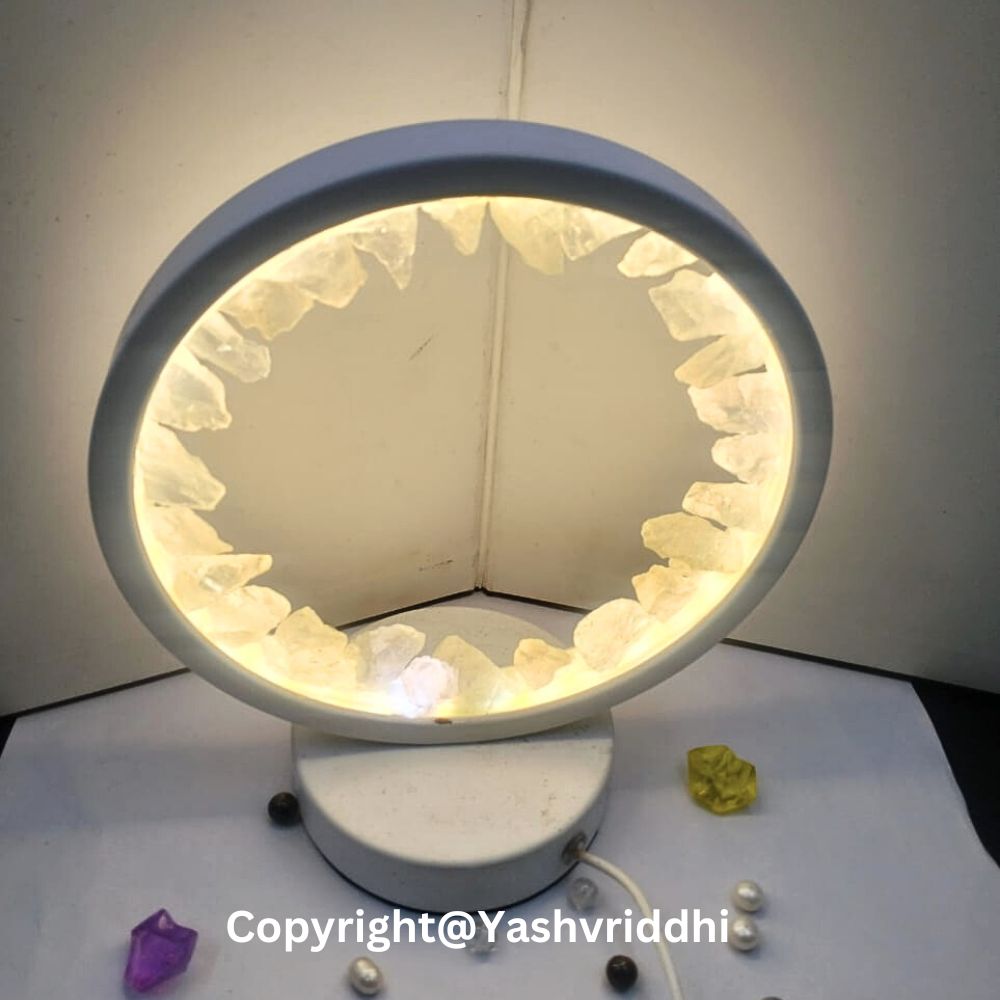 Clear Quartz Crystal Lamp