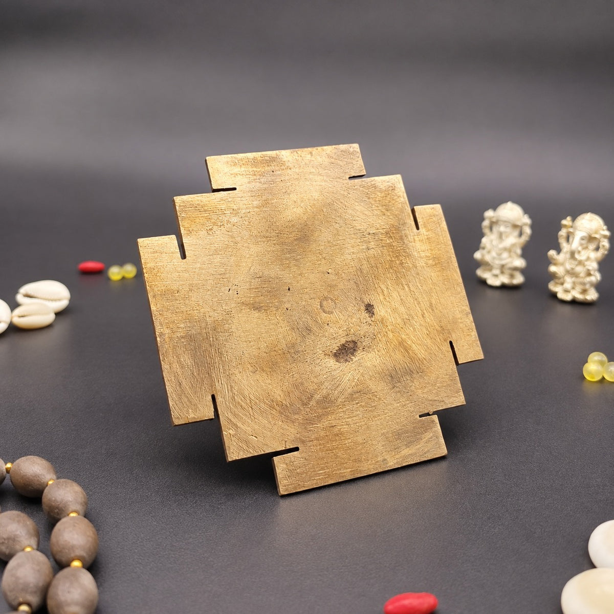 Copper Akhand Maha Meru Shree Yantra with Solid Base 5 Inch | Yashvriddhi