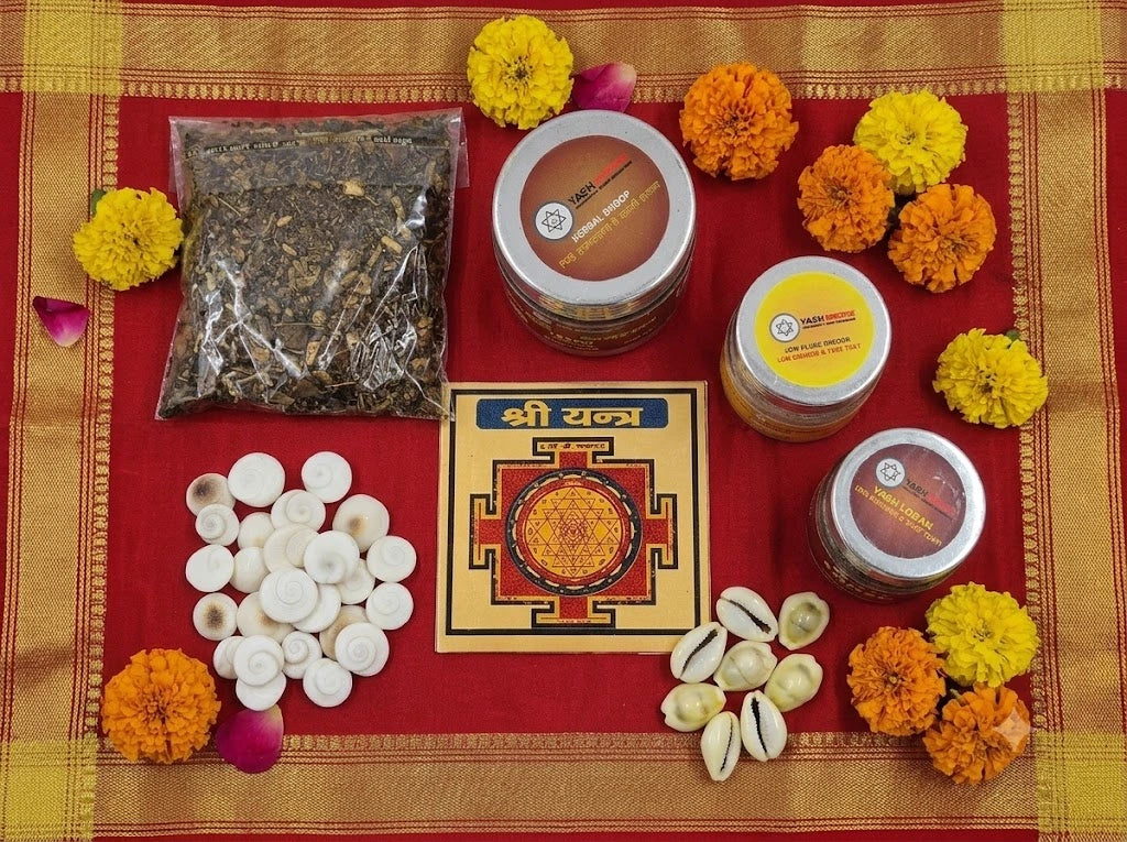 Diwali Lakshmi Pooja Kit | Sri Yantra, Havan Samagri & Pooja Essentials | Yashvriddhi