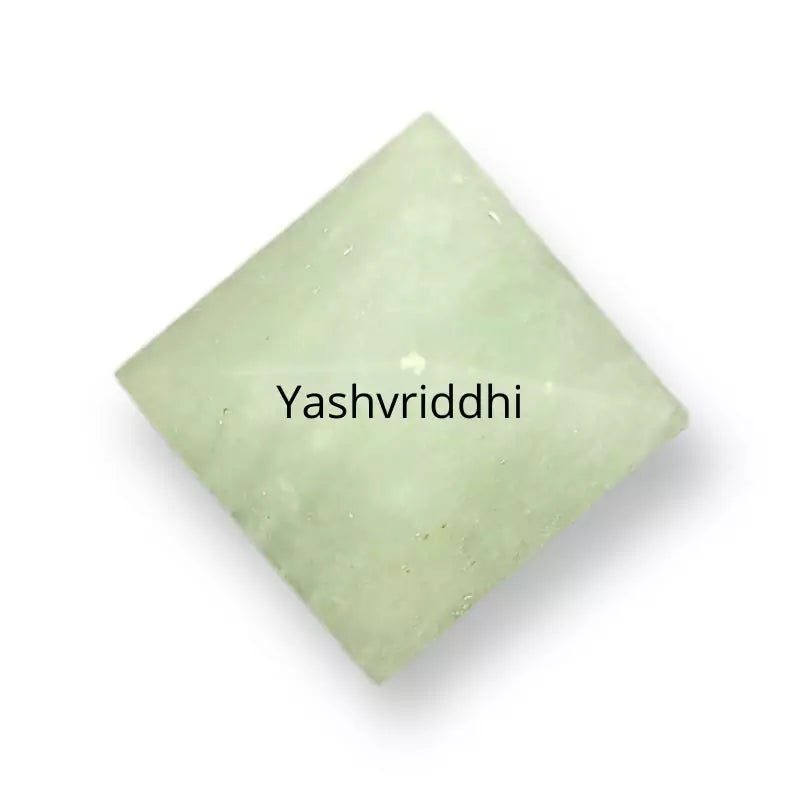 Green Aventurine Pyramid | Natural Green Crystal for Home Decor & Meditation | Yashvriddhi