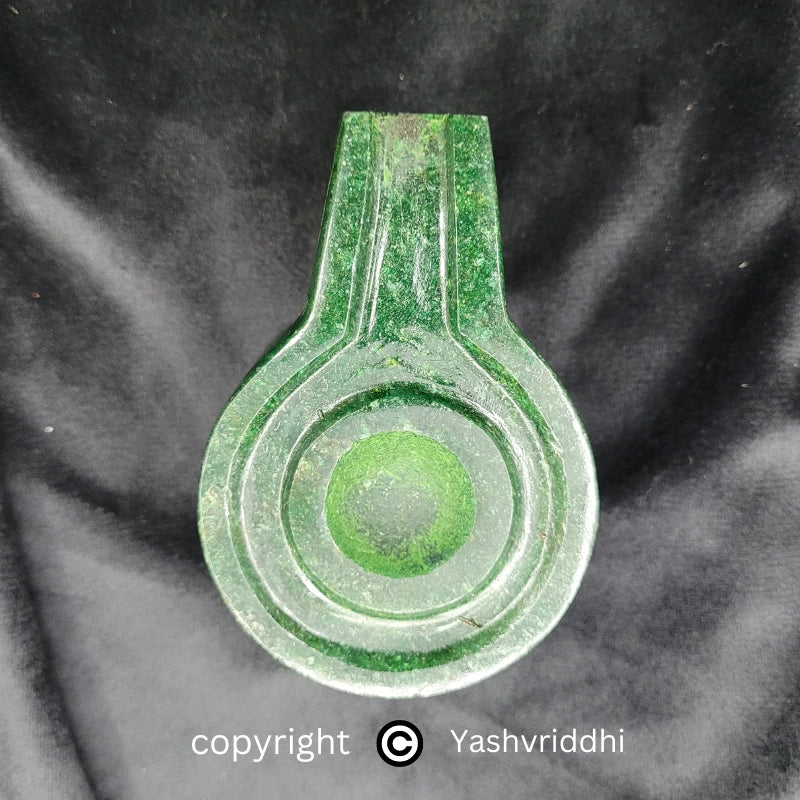 Green Jade Jalahari 2 × 4 Inches Approx. | Shivling Worship Accessory | Yashvriddhi
