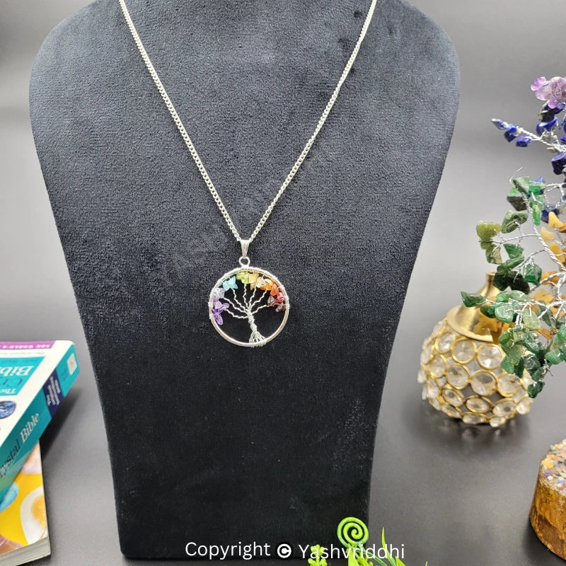 Natural Seven Chakra Pendant Tree 