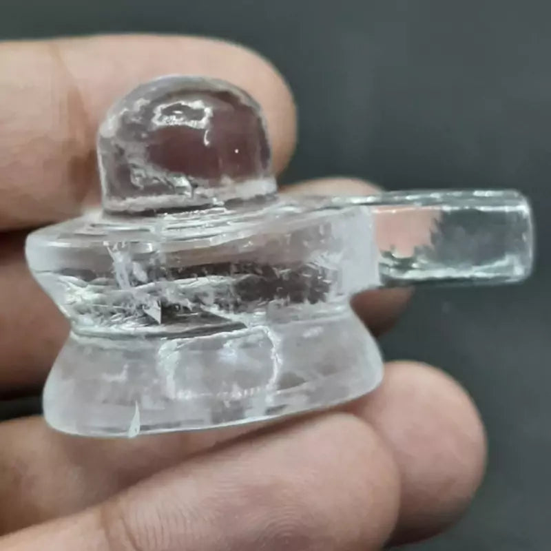 Natural Sphatik Shivling | Crystal Shivling for Shiva Puja & Abhishekam | Yashvriddhi