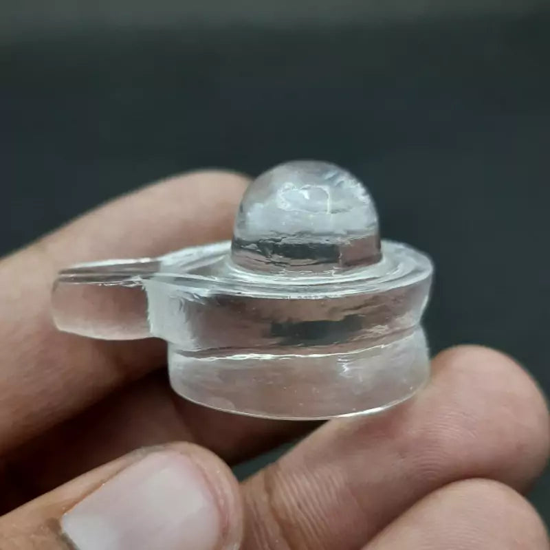 Natural Sphatik Shivling | Crystal Shivling for Shiva Puja & Abhishekam | Yashvriddhi