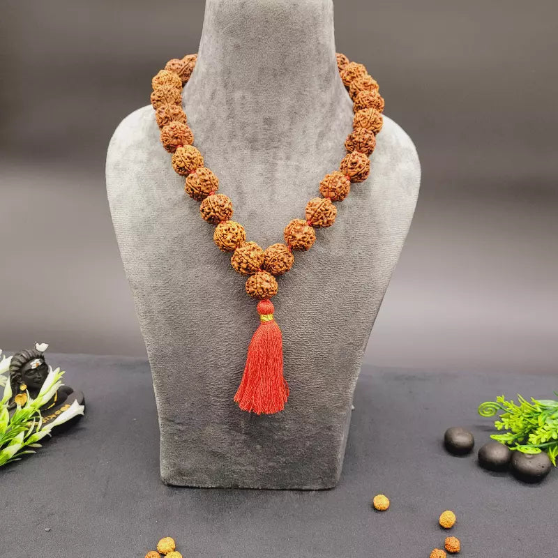 Nepali 5 Mukhi Rudraksha Kantha Mala 