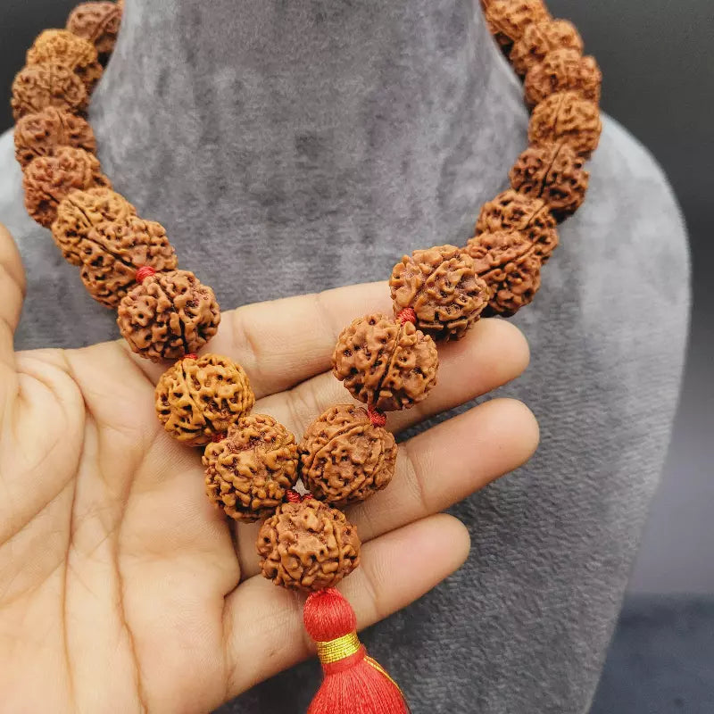 Nepali 5 Mukhi Rudraksha Kantha Mala 