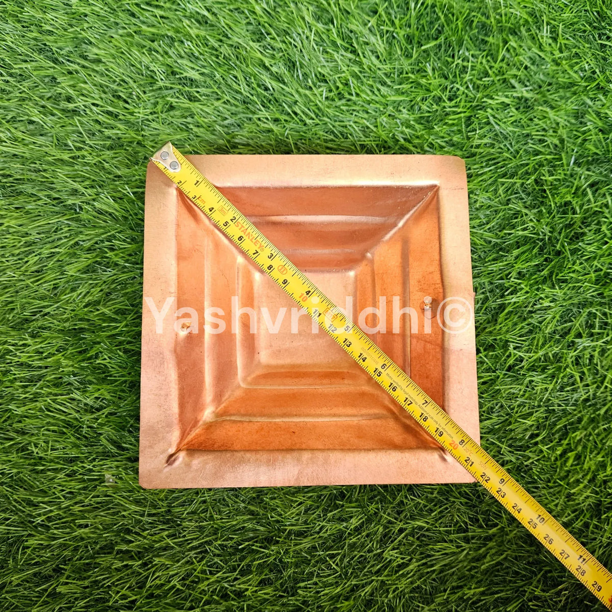Pure Copper Hawan Kund – Small Size | Traditional Puja Havan Vessel for Home Rituals | Yashvriddhi