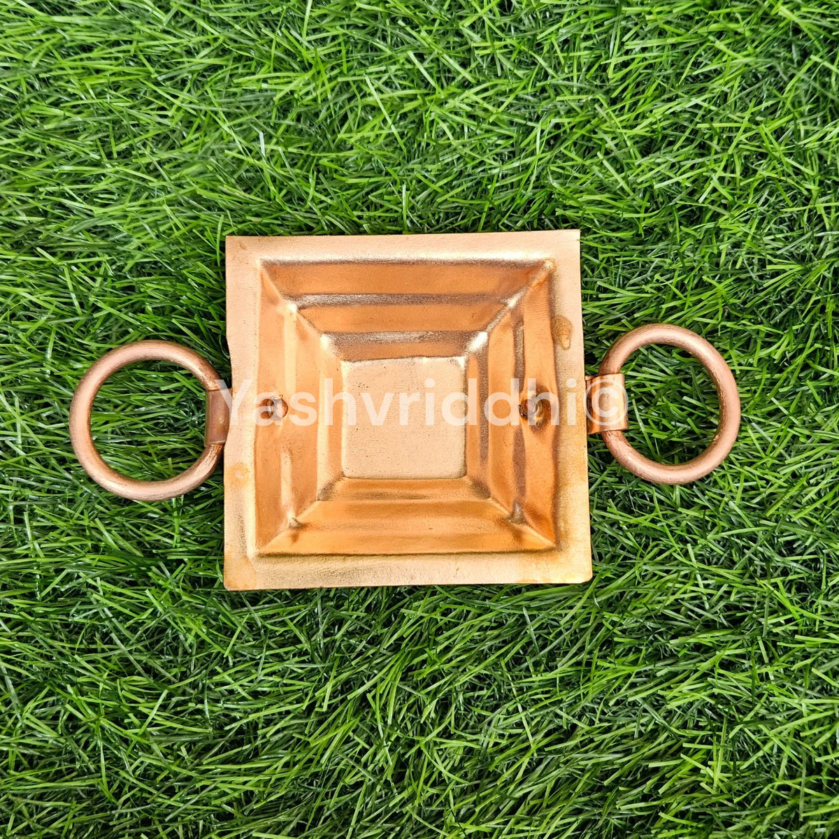 Pure Copper Hawan Kund – Small Size | Traditional Puja Havan Vessel for Home Rituals | Yashvriddhi