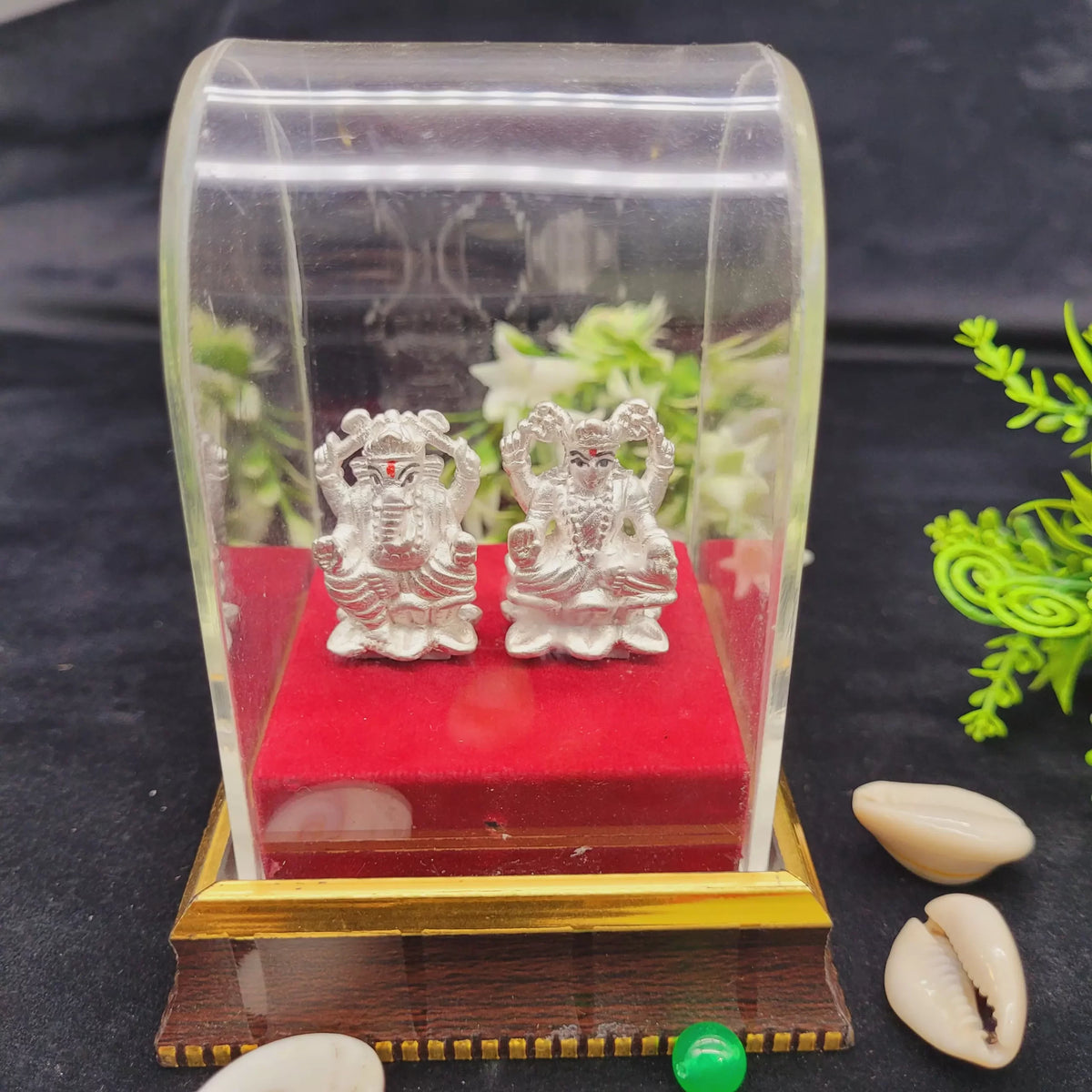 Silver Laxmi Ganesh Idol for Pooja & Home Décor | Yashvriddhi
