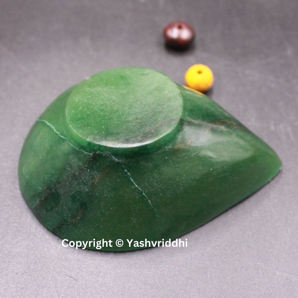 Unique Green Jade Stone Diya for Diwali Pooja & Home Décor | Yashvriddhi